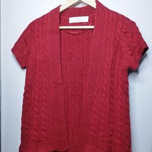 ZARA KNIT RED SHRUG